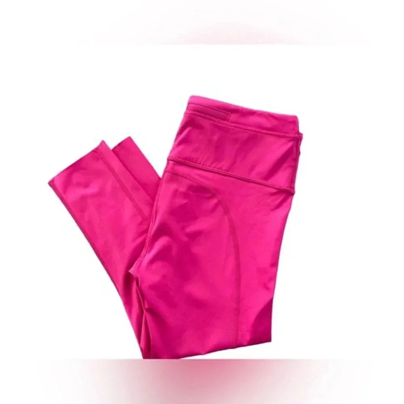 Athleta Accelerated Capri l Fuchsia Pink Small Petite - Picture 3 of 9